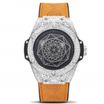 KIMSDUN Golden Poise Diamond Inkrustuota mados tendencijos Kūrybi&scaron;kas vyri&scaron;kas laikrodis Silikoninės pir&scaron;tinės Naktinės vandeniui atsparus sportinis kvarcinis laikrodis