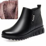 Motinos žieminiai batai su plei&scaron;tais Didelio dydžio moteri&scaron;ki trumpi batai Blizgios natūralios vilnos &scaron;ilti neslystantys moteri&scaron;ki sniego batai