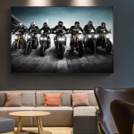 Madingi lokomotyvų plakatai ir spaudiniai Spausdinti ant drobės Motociklo Modernaus sienų meno dekoratyvinės nuotraukos, skirtos svetainės dekoravimui 21x30 No Frame