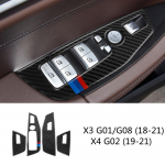 Anglies pluo&scaron;to lipdukas BMW X3 X4 18-21 g01 g02 g08 automobilio rėmo apdailos prietaisų skydelio dekoravimo lipdukams 11