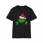 Grinch Middle Finger Holiday Tee Unisex mar&scaron;kinėliai S