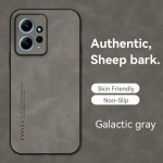 Prabangus avikailio odinis dėklas, skirtas Xiaomi Redmi Note 12 11 Pro Plus 5g 12s 12pro 4g Men Retro Back Cover On Note12 Note11 S 11pro Redmi Note 12 4G pilka spalva