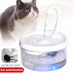 Automatinis elektrinis LED &scaron;viestuvas Cat Dog Pet 2L vandens fontanas Namai Itin tylūs