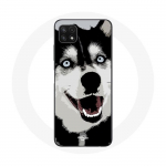 Coque pour Samsung Galaxy A22 5G Husky de Sib&eacute;rie Yeux Bleus