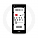 Coque pour Huawei P8 Billet d'avion Istanbul Turquie