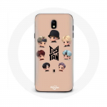 Coque pour Samsung Galaxy S4 BTS TinyTAN Animation Affiche RM Jin Suga J-Hope Jimin V Et Jungkook