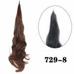 MERISIHAIR sintetinis lankstus įvyniojimas aplink arklio uodegą plaukų priauginimas ilgas banguotas arklio uodegas Gražus plaukų uodegas 75CM