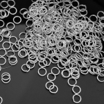 Namų vakarėlių reikmenų jungtis Aolly Single Split Rings Amatų atradimai Auksiniai sidabriniai auskarai &bdquo;pasidaryk pats&ldquo; bronza padengti papuo&scaron;alai, 4&ndash;10 mm 200&ndash;480 vnt. 9mm sidabras