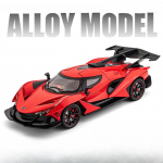 1/24 mastelio &bdquo;Apollo Automobil IE&ldquo; sportinių automobilių lydinio &bdquo;diecast&ldquo; modelio žaislinė transporto priemonė su garsu ir &scaron;viesa, traukiami atgal automobilio žaislai vaikams, dovanos