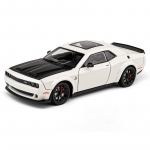 1/24 Dodge Challenger Hellcat Redeye SRT Lydinio Sportinio Automobilio Modelis Mastelio Automobilis Metalinis Diecast Transporto Priemonė Garsas ir &Scaron;viesa Vaikų Žaislas Dovanos balta