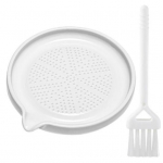 Yousheng maisto smulkintuvas su &scaron;epetėliu Daugiafunkcinis keramikos bulvių trintuvas Rankinis imbiero česnako morkų malimo įrankis virtuvės įtaisas balta