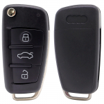 Automobilio apverčiamas nuotolinio rakto dėklo dangtelis 3 mygtukas, skirtas A3 A4 A6 Q7 S6 TT Quattro TT A4 A6 A8 2006-2013 nuotolinio rakto laikiklio apsauga