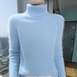 Moteri&scaron;kas ka&scaron;myro megztinis Qinghe ka&scaron;myras 30% ka&scaron;myras 30% audinė 30% vilna 10% nailonas Moteri&scaron;kas rudens ir žiemos storas ka&scaron;myro megztinis mink&scaron;tas ir &scaron;iltas S mėlyna