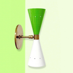 Vidurio amžiaus sieninis &scaron;viestuvas Stilnovo stiliaus žalvarinis sconce Monolith &scaron;viestuvas, rankų darbo itali&scaron;ko stiliaus modernūs sconces
