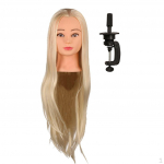 Kirpykla Braid Perm Styling Doll + Clamp 26in Blonde