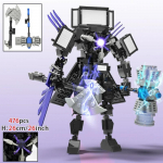 Skibidi tualetas 3.0 Titan Clockman statybinis blokas vaikams Titan Camerman garsiakalbis surinkimo plytos žaislai berniukams Dovanos Velykų žaislai
