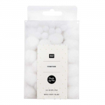 100 Pompons - Blanc balta