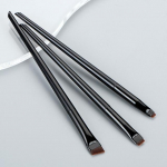 Blade Eyeliner Brush Antakių &scaron;epetėlis ne&scaron;iojamas plok&scaron;čias plonas akių kontūro makiažo &scaron;epetėlis Kosmetikos grožio makiažo priemonė 3 vnt./komplektas 3pcs/set juoda