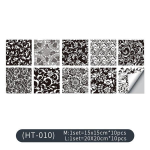 Mandala plytelių lipdukai Lipdukai sienų lipdukai Plytelių pasta Neper&scaron;lampami aliejui sienų lipdukai baldų lipdukai tapetai 10 X10 CM 10PCS