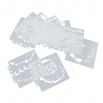 9 vnt. Trafaretai &bdquo;Pasidaryk pats&ldquo; Gamyba Daugkartinio naudojimo PET Daugiafunkcinis Lankstus Patvarus Mandalos &Scaron;ablonas