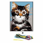 Kit canevas 18 x 14 cm Margot Canevas mod&egrave;le chat