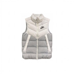 Nike Patchwork kontrastingos spalvos laisvalaikio liemenė vyrams, baltos DV0757-100 S