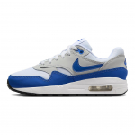 Nike Air Max 1 GS Karali&scaron;kos Mėlynos Vaikams Sportbačiai Balti Neutraliai Pilki Juodi DZ3307-104 37.5