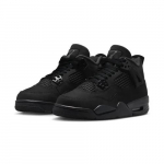 Air Jordan 4 Black Cat 2025 US3.5Y-US7Y GS IB4171-010 EU 36 juoda