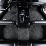 Velvetinės automobilio grindų kilimėliai: Tinka naujiems ir seniems BMW 1, 3 ir 5 serijos - Modelis 525136320, Vairuotojo pusė.