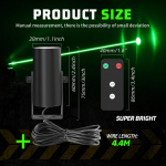 2x Žalias LED lazerinis &scaron;viesos kotas &Scaron;viesos kotas Nuotolinio valdymo pultelis ATV UTV Can Am Polaris