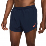 Nike vyri&scaron;ki AeroSwift Dri-FIT ADV 4 (10 cm) Bėgimo &scaron;ortai su pamu&scaron;alu 'Obsidian/Bright Crimson' FN3352-451 XXL