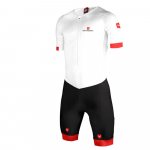 Taymory Pro Triatlono Lenktynių Kostiumas Vyri&scaron;kas Ilgo Nuotolio Kombinezonas Individualus Trisuit LD AEROSKIN BALTAS Važiavimo Dviratininkų/Bėgimo/Plaukimo Drabužių Rinkinys S