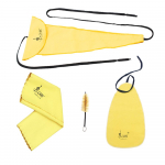 Saxophone Sax Cleaning Care Kit 3vnt valymo &scaron;luostė + kandiklio &scaron;epetėlis muzikos instrumentų priežiūros priemonė
