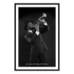 Les Tr&eacute;sors De Lily [Q9681] - Toile cr&eacute;ateur 'Jazz' noir (La musique est la langue des &eacute;motions - trompette) - 60x40 cm juoda