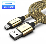 Mikro USB telefono laidas Android įkroviklio laidas Kabel Micro USB įkrovimo laidas skirtas Samsung S6 S7 Huawei OPPO Oneplus Xiaomi Redmi 5 Plus 7A 7 6 6A S2 3M auksas