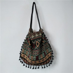 Vintage Bohemian Fringe Pečių Krep&scaron;ys Moteri&scaron;kas Kutas Boho Hippie Čigonė Fringed Moteri&scaron;kos rankinės Atviri krep&scaron;iai Krep&scaron;iai