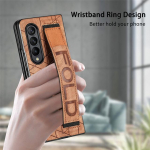 Plonas telefono krep&scaron;ys apyrankės odinis dėklas, skirtas Samsung Galaxy Z Fold4 5g sulankstomas 4 sulankstomas 3 sulankstomas 3 anti-shock dangtelis, skirtas Samsung Fold4 for Samsung Z Fold 3 violetinė