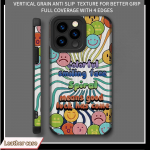 &bdquo;Smiley Face Emoji&ldquo; spausdinta oda, mink&scaron;tas silikoninis telefono dėklas, galinis dangtelis su fotoaparato objektyvo apsauga iPhone 7