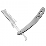 Nerūdijančio plieno skutimosi stovas Senas rankinis kirpimo stovas skustuvo stovas Antakių skutimosi stovas Sulankstomas kirpėjo skutimosi stovas 14 cm sidabras