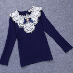 Mergaičių Palaidinės Pavasarinis Kūdikių Drabužiai Vaiki&scaron;ki Drabužiai Mokyklinė Palaidinė Medvilnė Vaiki&scaron;ki Nėriniuoti Mar&scaron;kiniai Blusas Drabužiai vaikams 3T balta