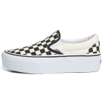 Vans Classic Slip-On Stackform &Scaron;achmatinė - Juodi Balti Unisex Kedai Classic-White VN0A7Q5RTYQ 42.5