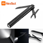 NEXTOOL daugiafunkciniai ra&scaron;iklio įrankiai 3 viename žibintuvėlis peilis žirklės USB įkraunamas IPX4 atsparus vandeniui