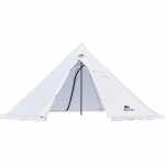 5-8 žmonių Tipi kar&scaron;ta palapinė su krosnelės lizdu Camping Pyramid Teepee palapinė, skirta kempingams turistams žygiams balta