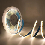COB LED juostelė ypač plona 12 V 24 V 8 mm juostos lemputė su nuolatinės srovės ki&scaron;tuku / 2 kontaktų laidu reguliuojamu linijiniu ap&scaron;vietimu didelio tankio lempos apdaila 24V 3M 480Leds/m