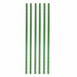 60 cm/23 colių ilgio augalų kuolai Sodininkystės stulpas plastiku dengtas plieninis vamzdis, skirtas kambariniams augalams, gėlėms ir daržovėms palaikyti 6Pcs