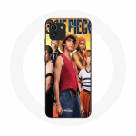 Coque pour Samsung Galaxy A03 Anime One Piece Luffy Affiche Personnages Art Saison 1