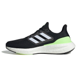 Adidas PureBoost 23 Wide Juodi Žali Kibirk&scaron;tiniai Unisex Sportbačiai Core-Black Cloud-White IF9657 45⅓ black