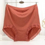 Besiūlės kelnaitės auk&scaron;tu juosmeniu Moteri&scaron;kos kelnaitės iki 100 kg didelio dydžio apatinės vienspalvės vaikinų &scaron;ortai onesize oranžinė