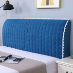 Viskas įskaičiuota Super Soft Smooth dygsniuotas galvos apdangalas Storas aksominis galvūgalio užvalkalas Vienspalvis lovos nugaros užvalkalas nuo dulkių 150CM