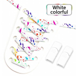 Plok&scaron;ti elastiniai rai&scaron;teliai Sportiniai batai su magnetine sagtimi, užsegami batų rai&scaron;teliai be kaklarai&scaron;čių, ra&scaron;alo spausdinimo, batų rai&scaron;teliai vaikams suaugusiems be kaklarai&scaron;čių batų rai&scaron;teliai -